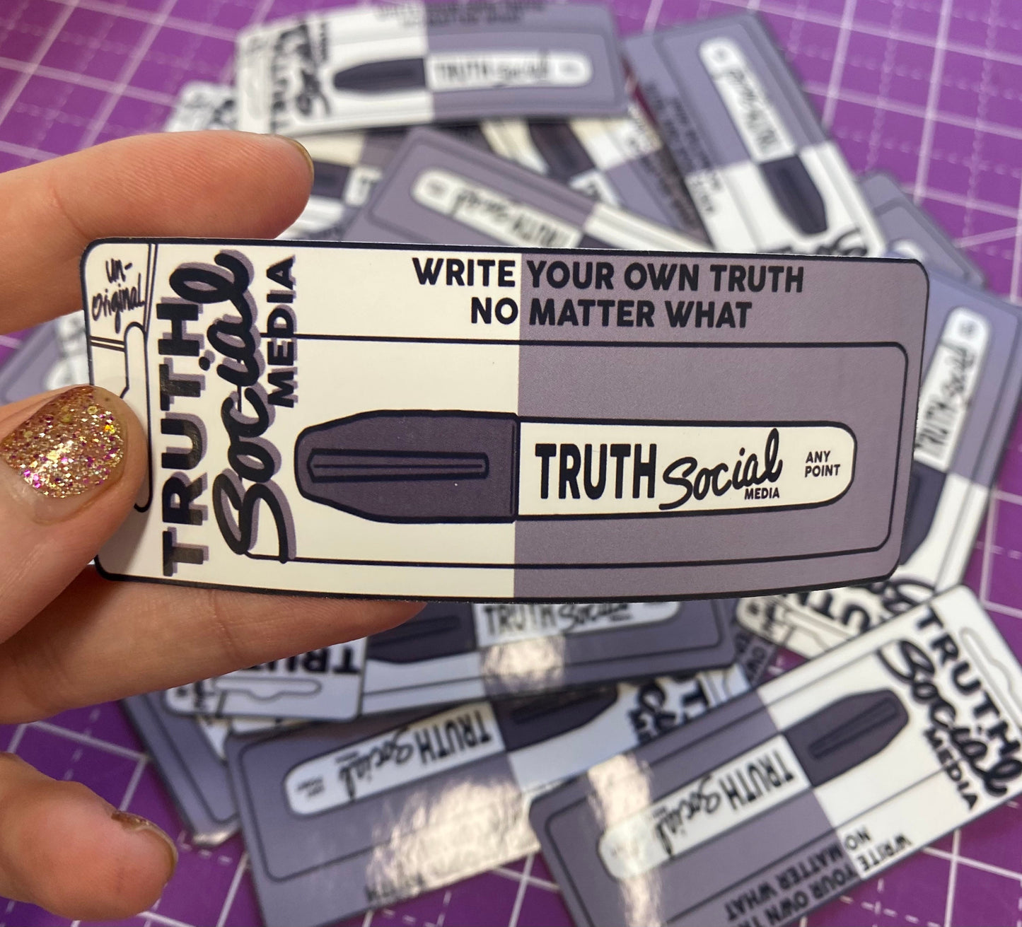 TRUTH Social media sharpie Sticker