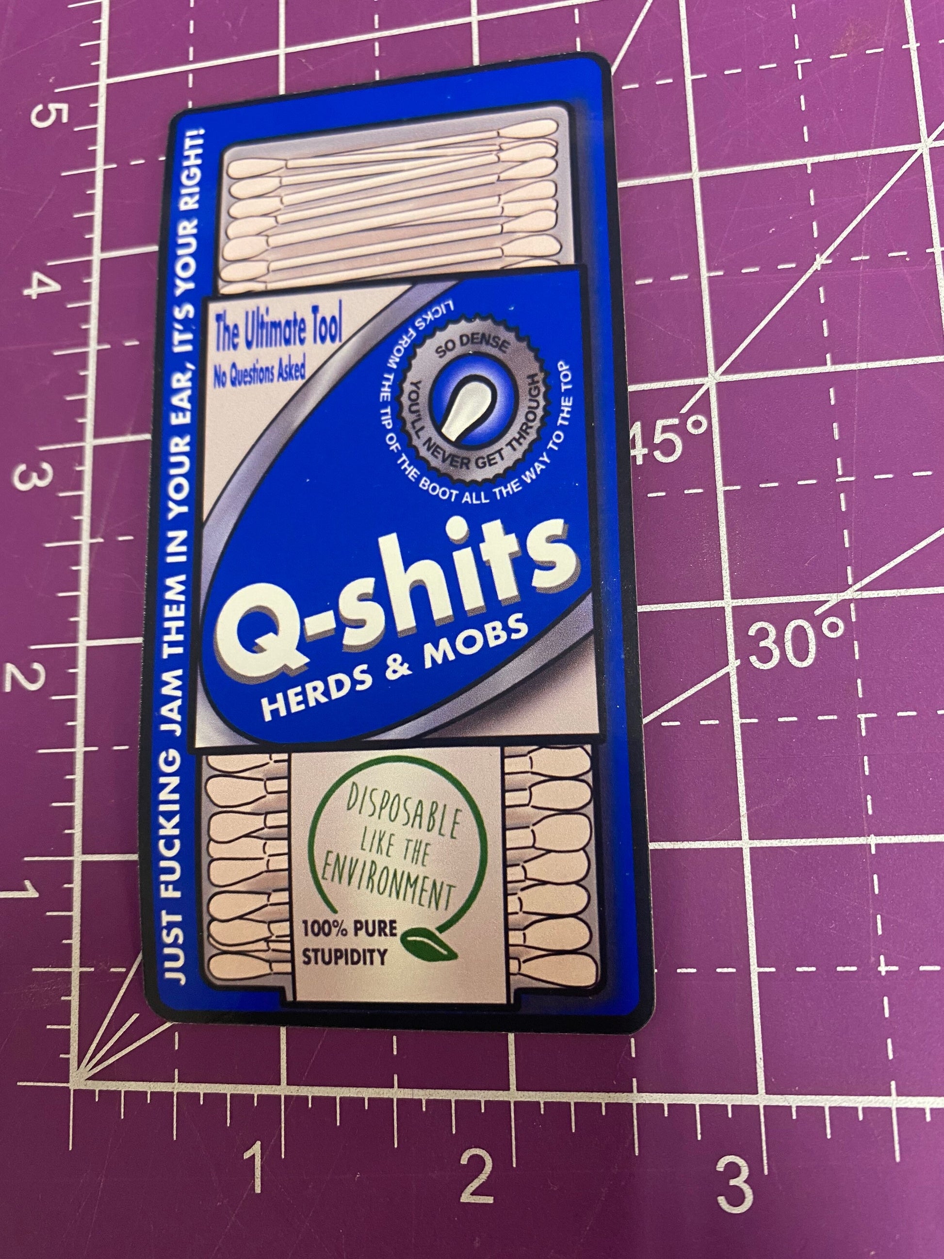 Q Shits Sticker