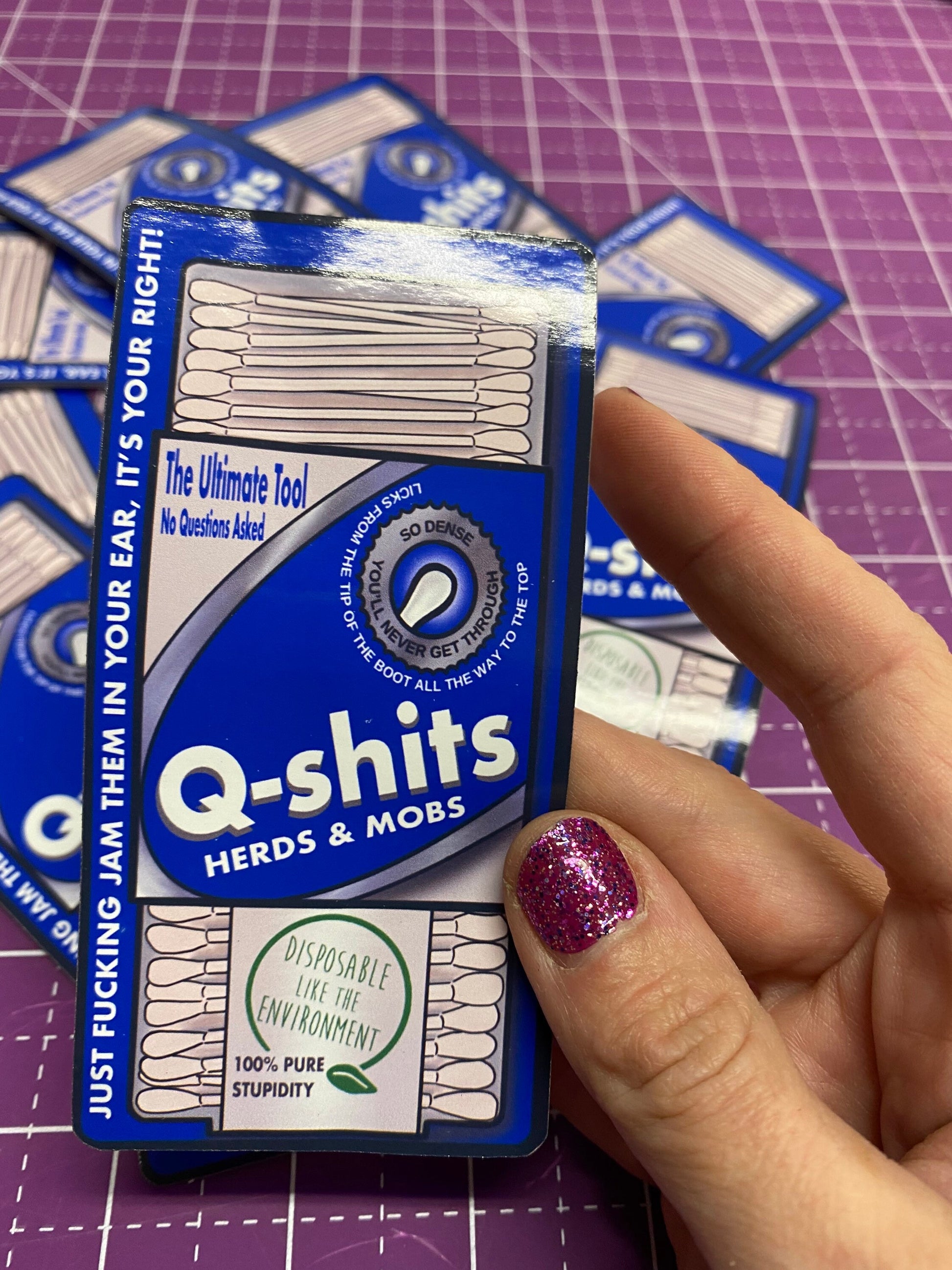 Q Shits Sticker