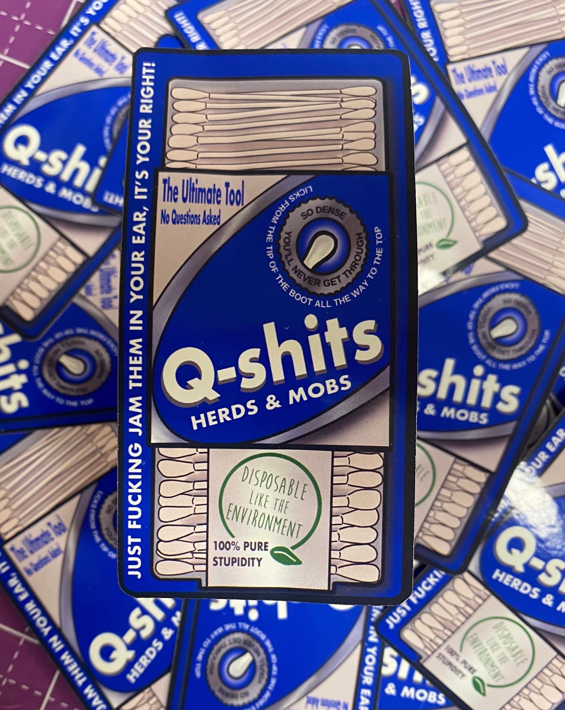 Q Shits Sticker