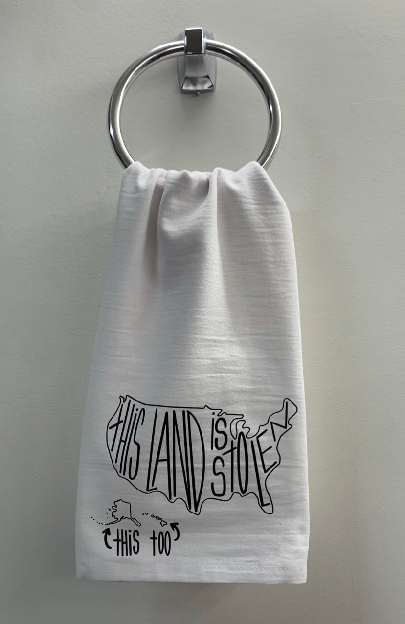 This Land is Stolen Tea Towel