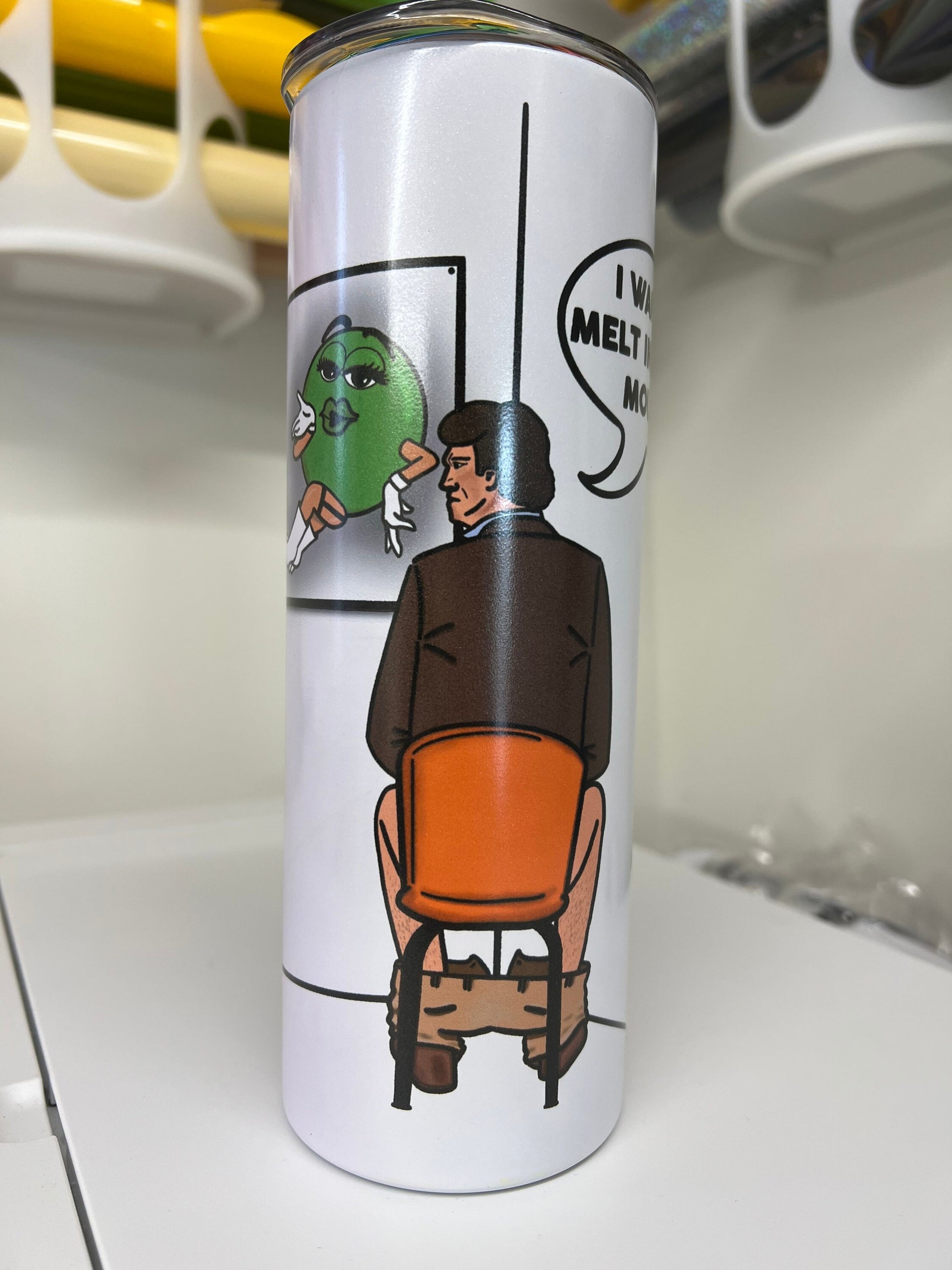 Tucker Melts in his Hands Color Changing Tumbler UV Glow in the Dark