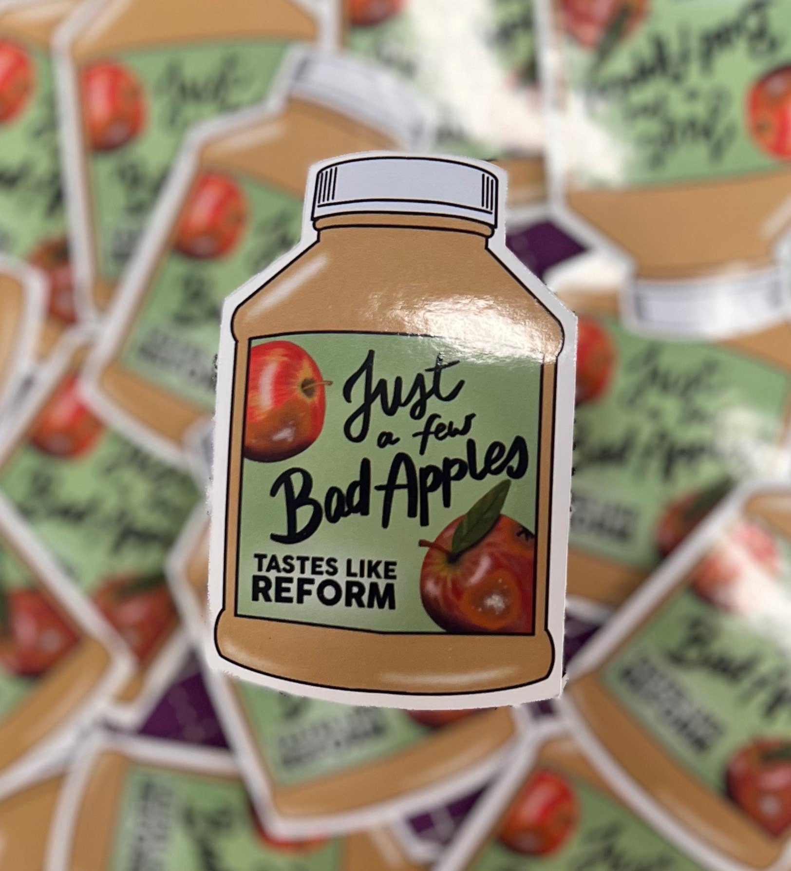 Just a Few Bad Apples Reform Apple Sauce Sticker ACAB