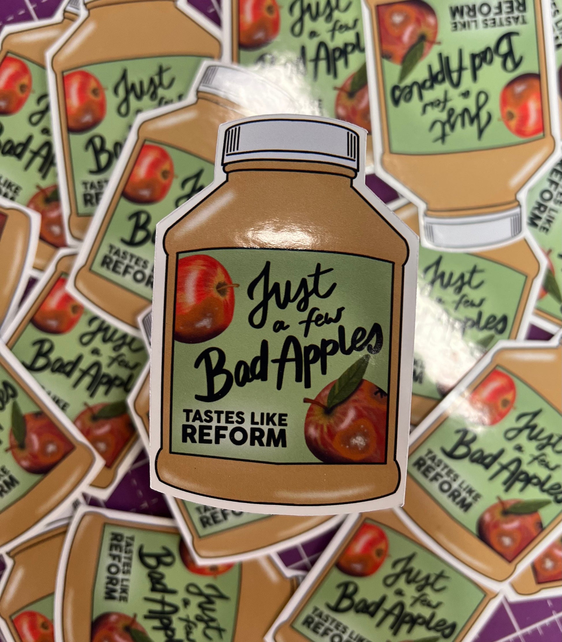 Just a Few Bad Apples Reform Apple Sauce Sticker ACAB