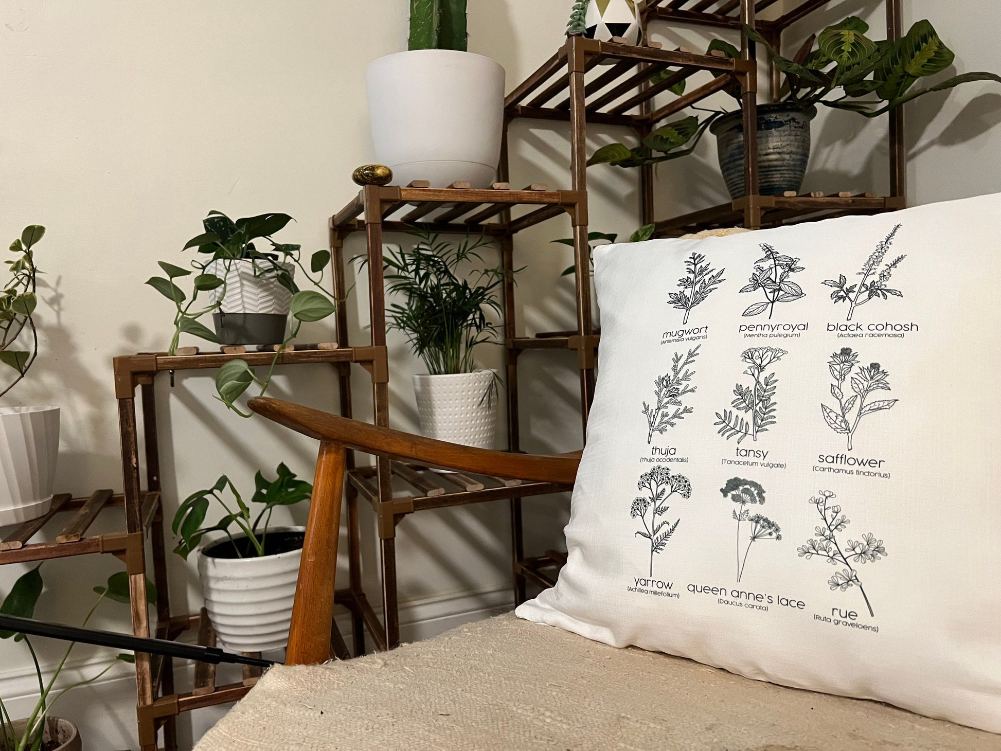 Herbs for Reproductive Freedom Throw Pillow Covers
