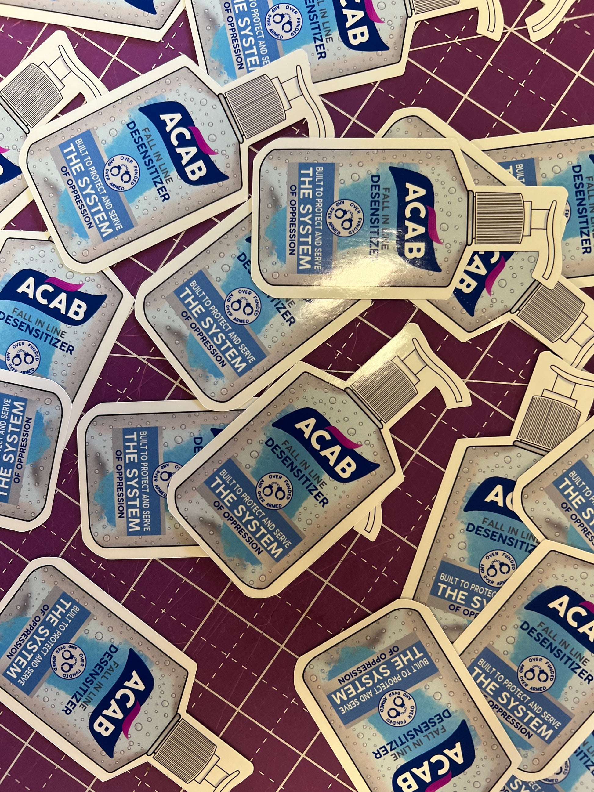 ACAB Sanitizer Desensitizer Sticker