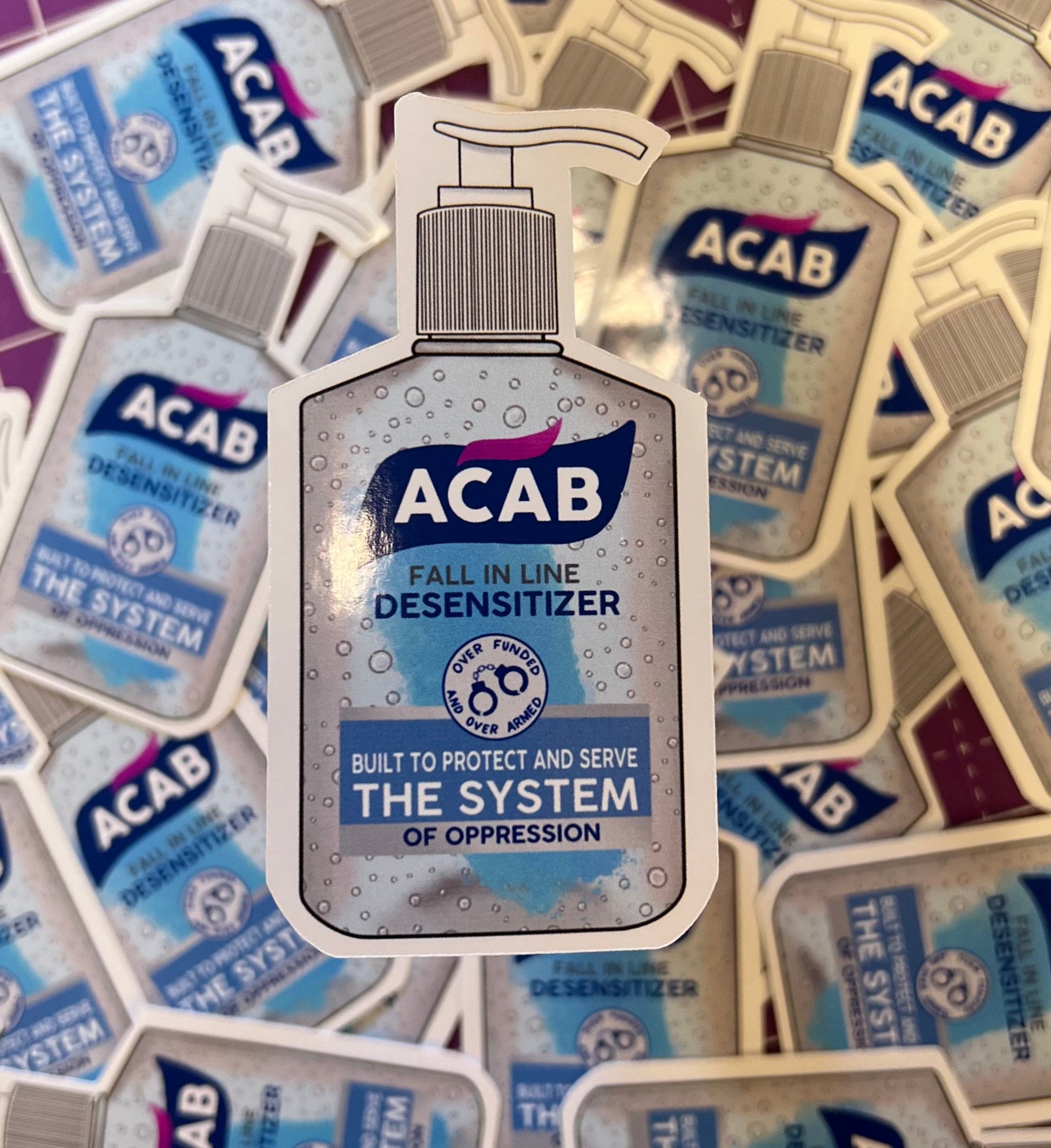 ACAB Sanitizer Desensitizer Sticker