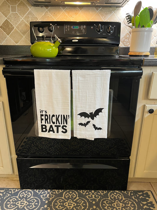 It’s Frickin’ Bats Halloween Tea Towel Set