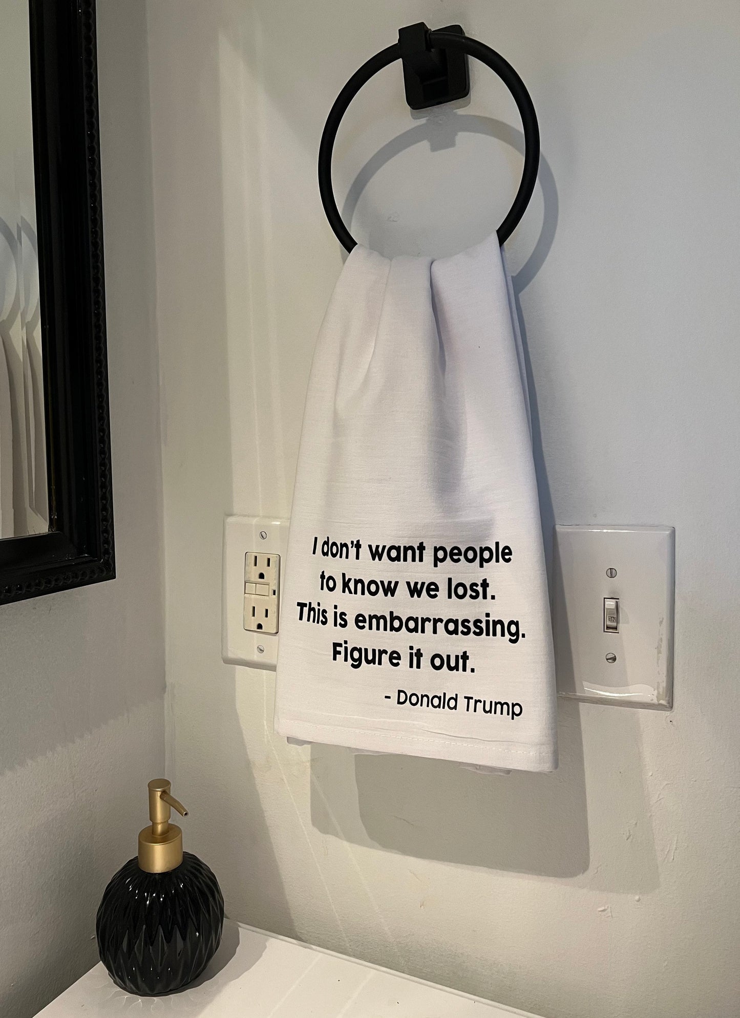 Trump This is Embarrassing Tea Towel