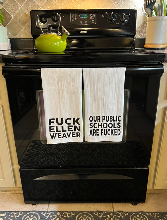 Fuck Ellen Weaver Tea Towel Set