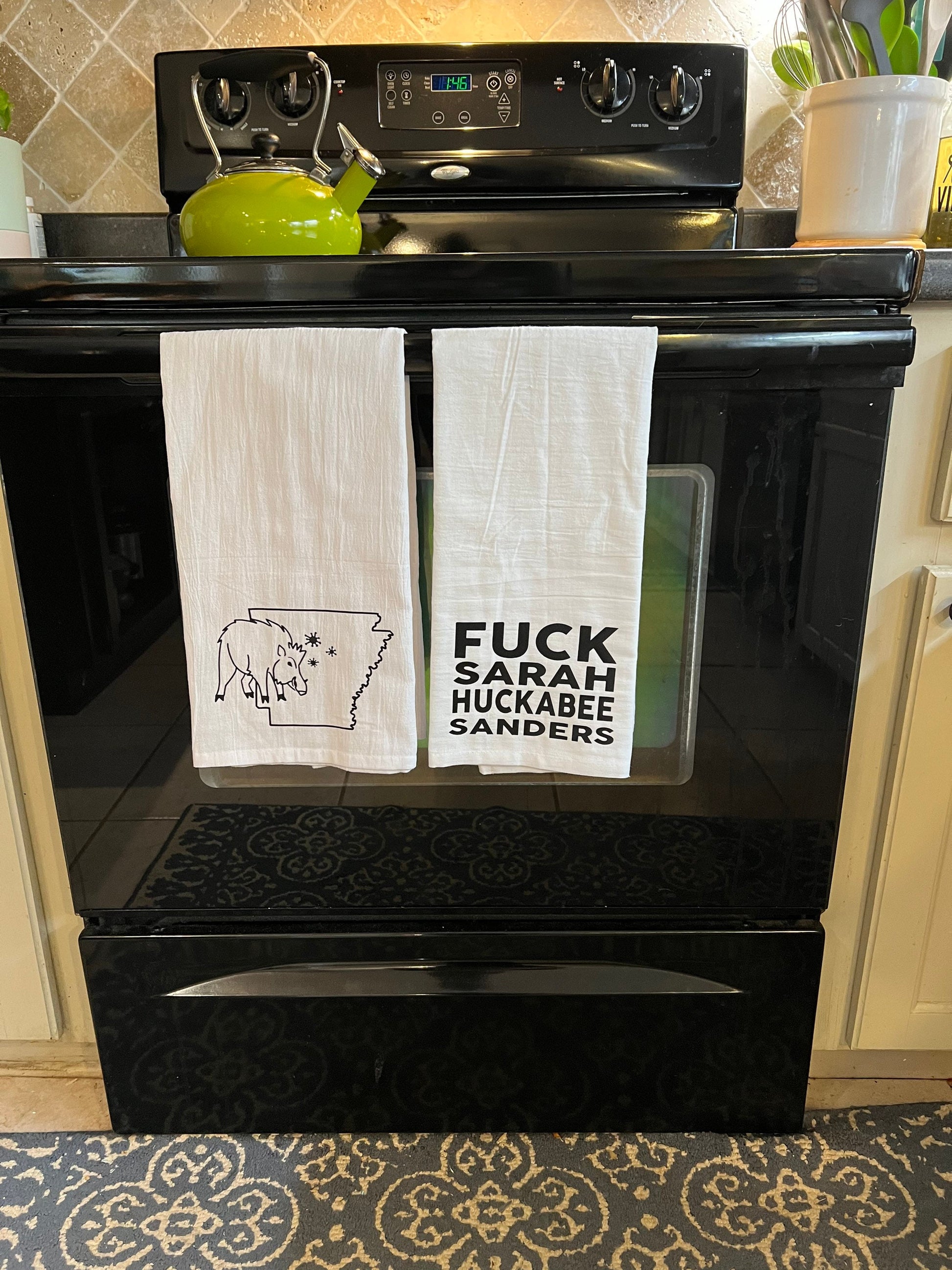 Arkansas State Series Tea Towel Set - Sarah Huckabee Sanders, Asa Hutchinson, Tom Cotton, John Boozman