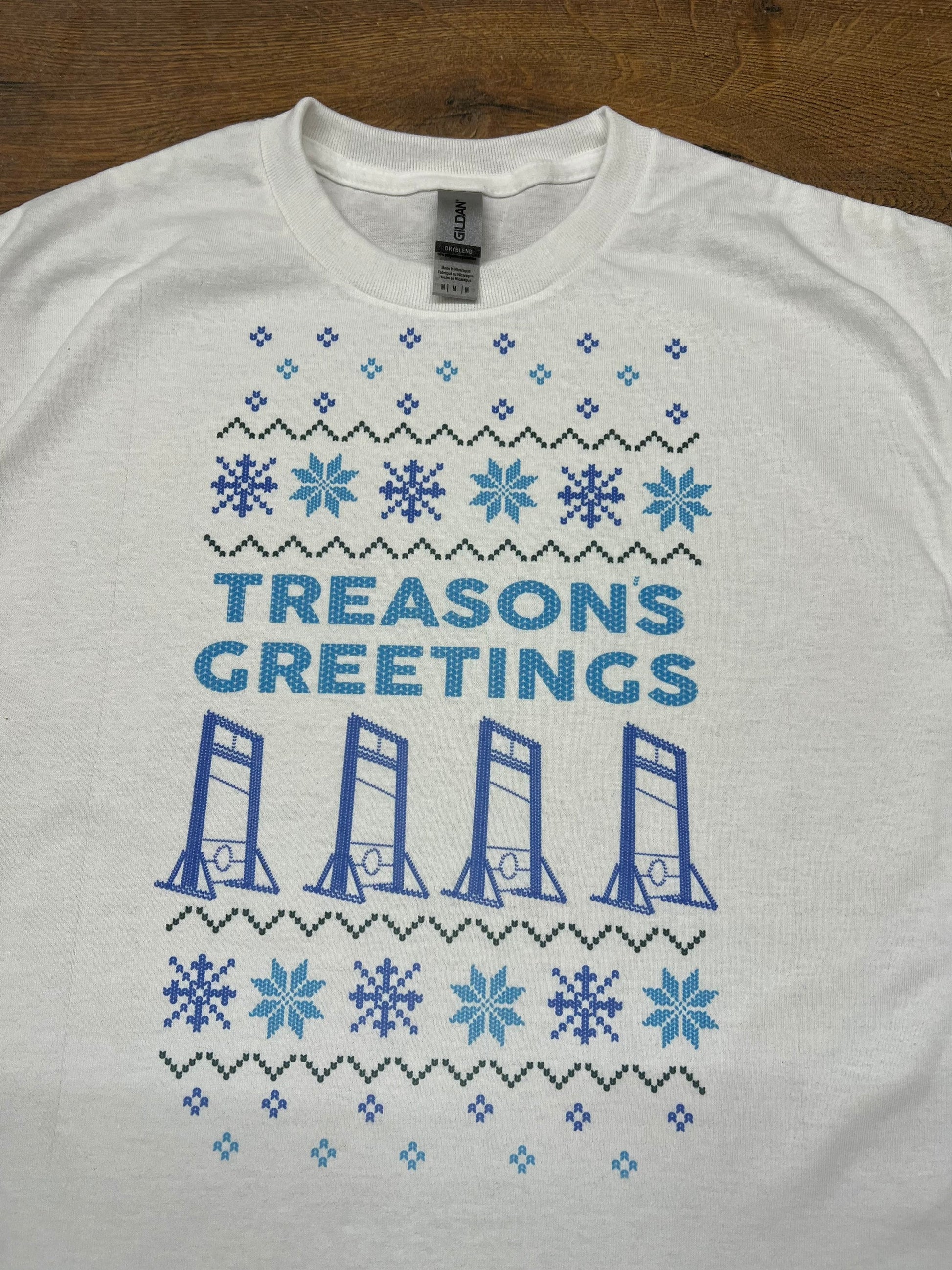 Ug-Guillotine Ugly Holiday Christmas Sweater SHORT SLEEVE T SHIRT