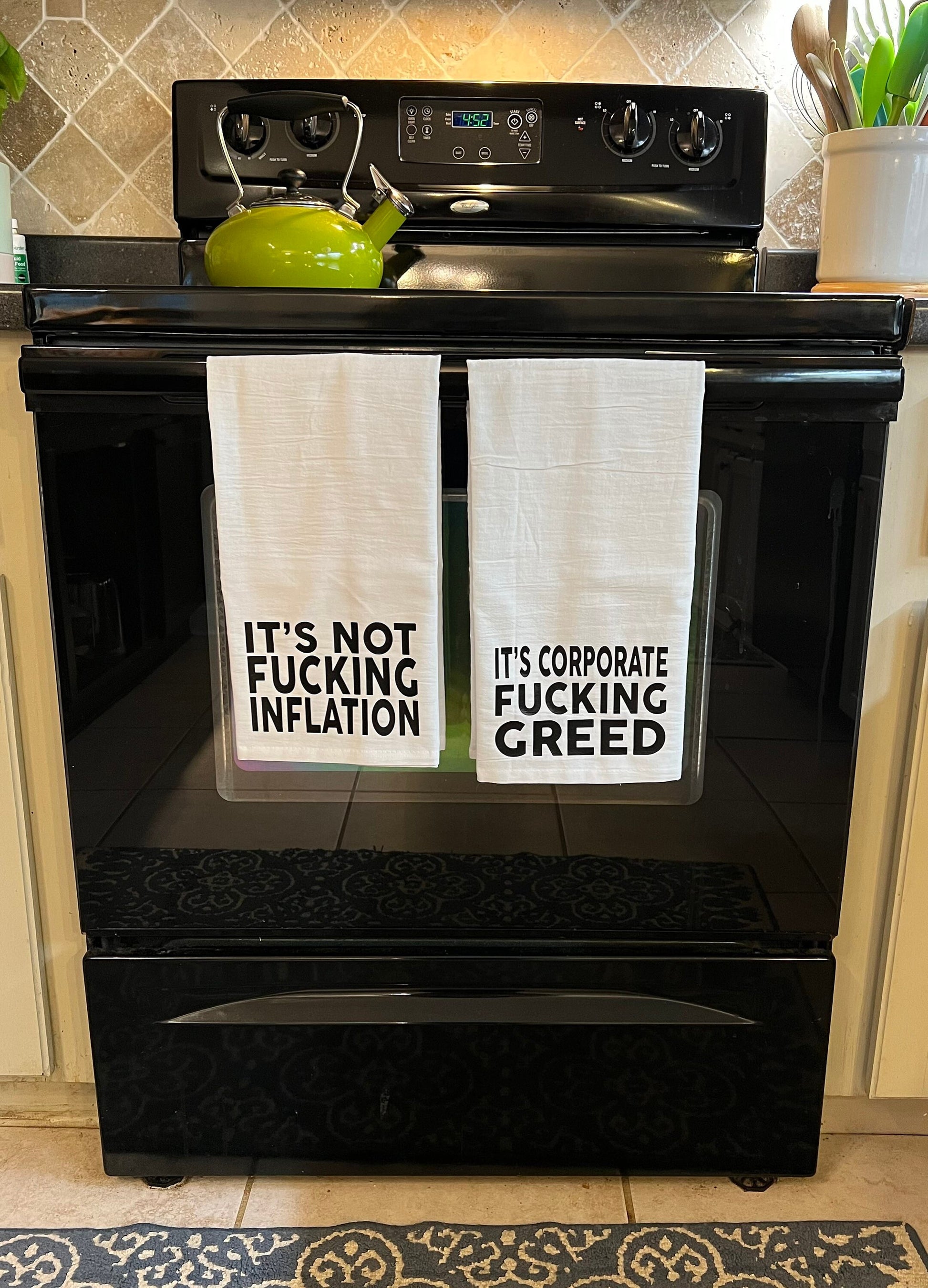 It’s Not Inflation It’s Corporate Greed Tea Towel Set