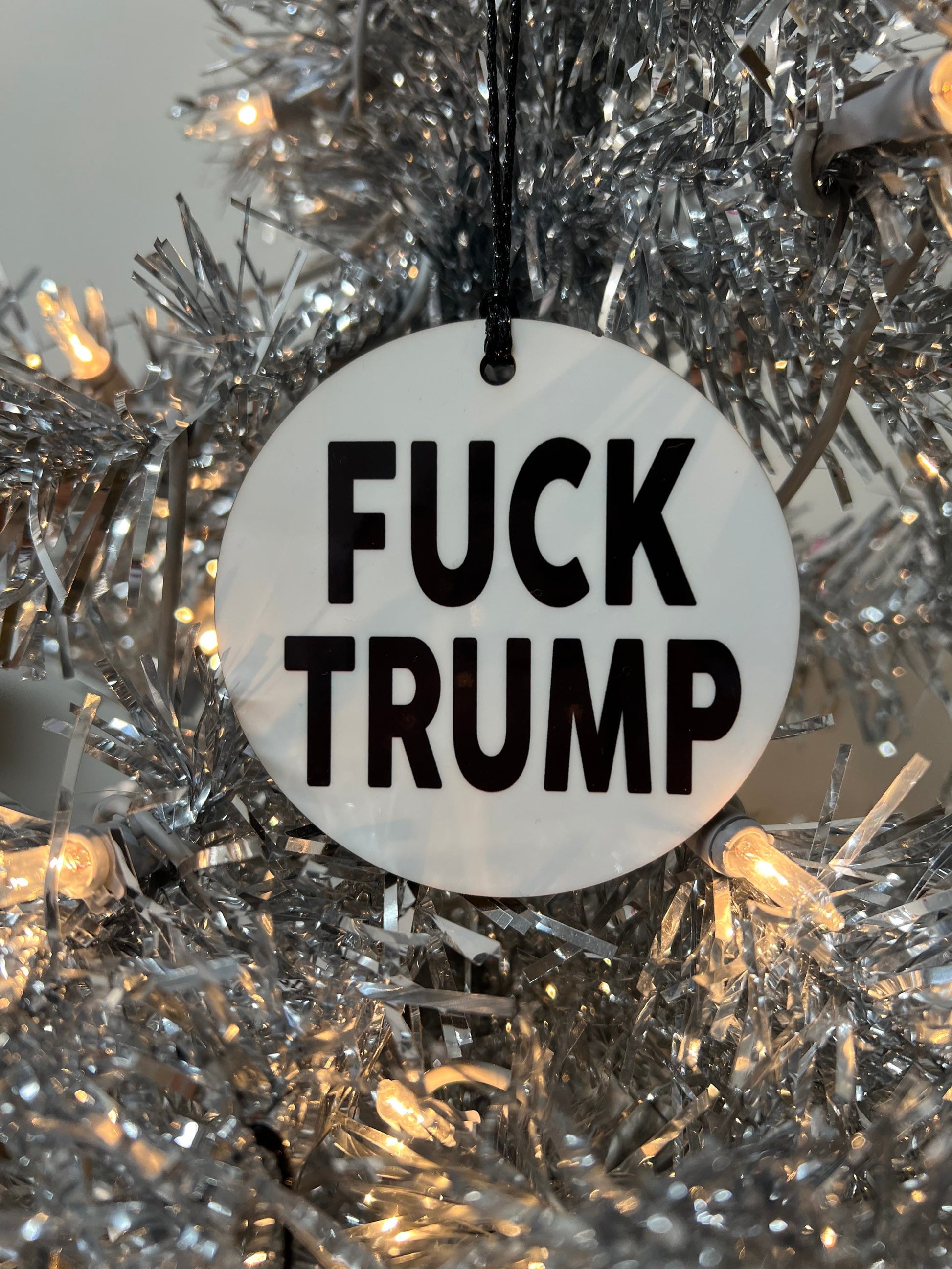 Ready to Ship - Trump is a F*cking Traitor Two Sided Christmas Holiday Ornament Gift