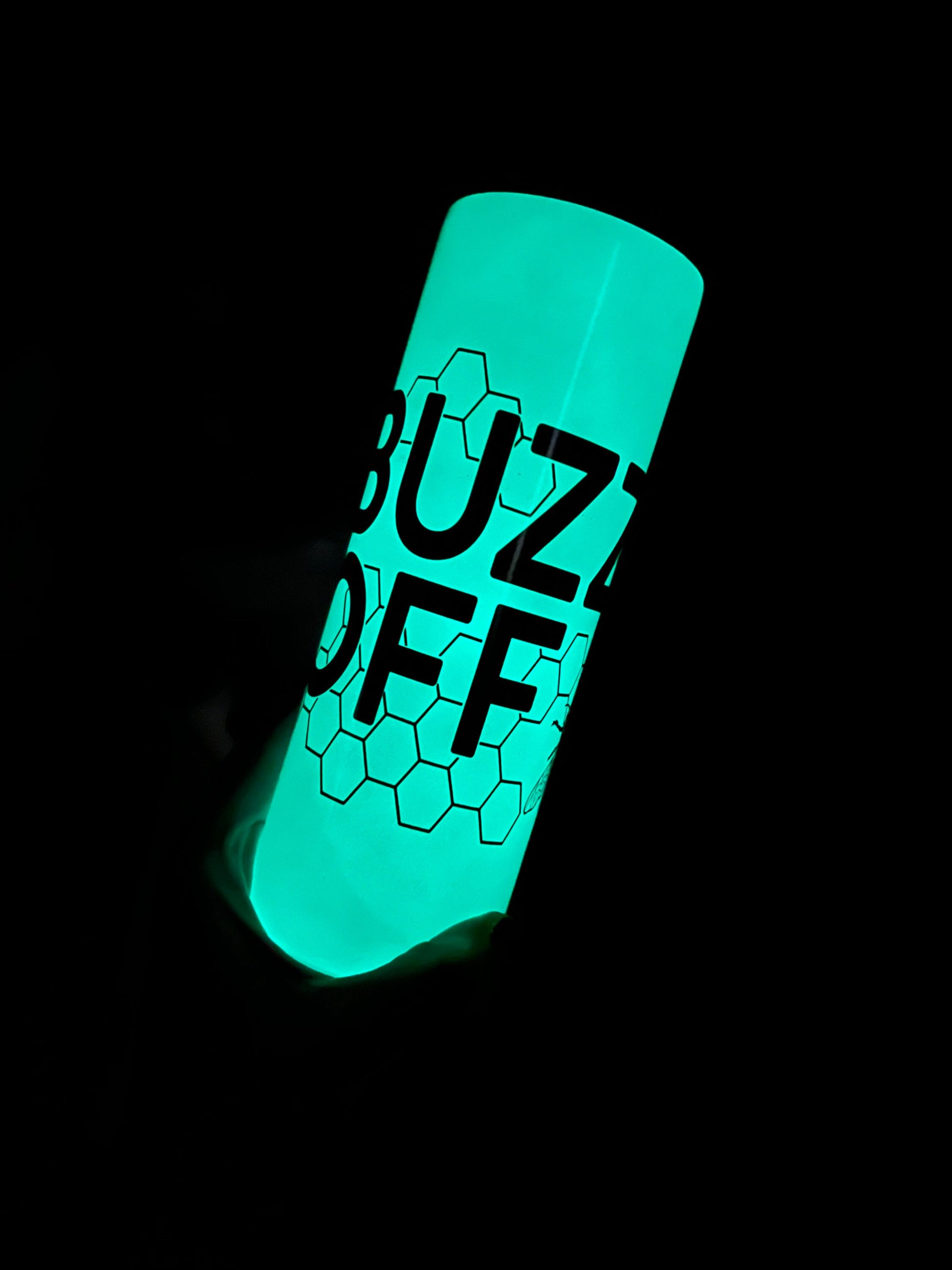 BUZZ OFF Color Changing Tumbler UV Glow in the Dark