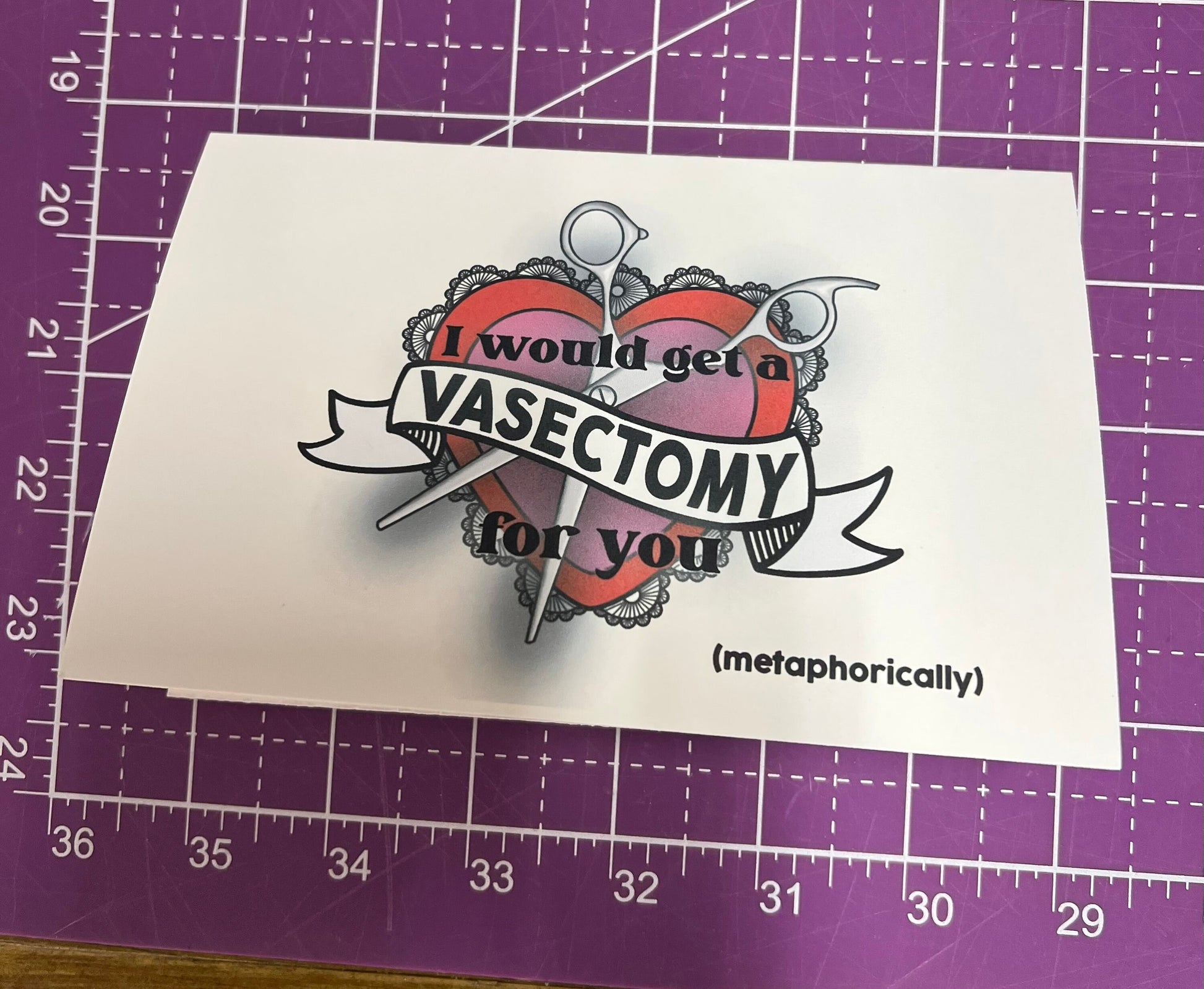 I Would Get a Vasectomy for You Valentines Card - with Options