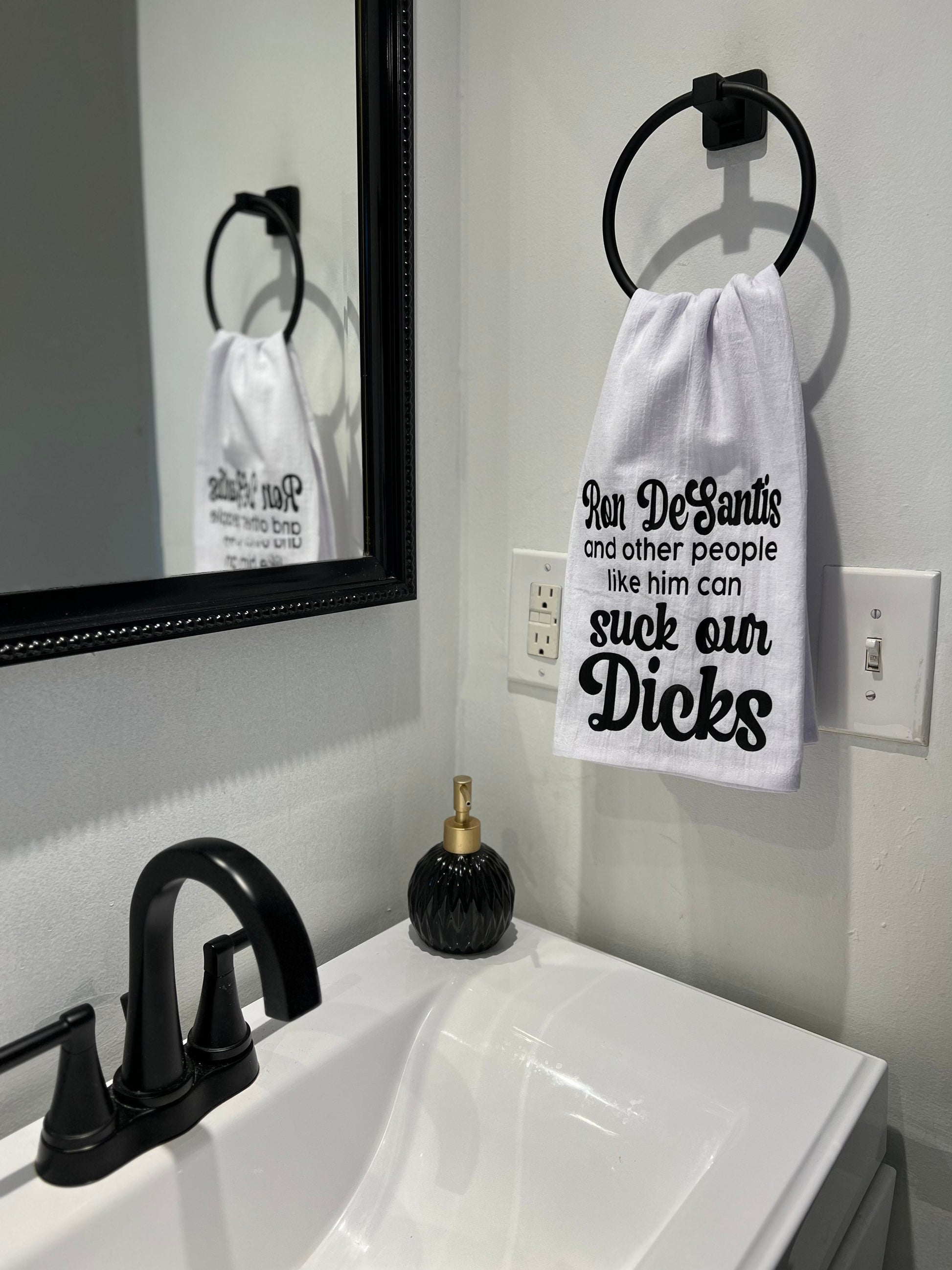 Ron DeSantis can Suck Our Dicks Tea Towel
