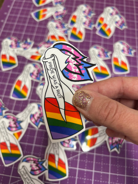 Pride Was a Riot Sticker