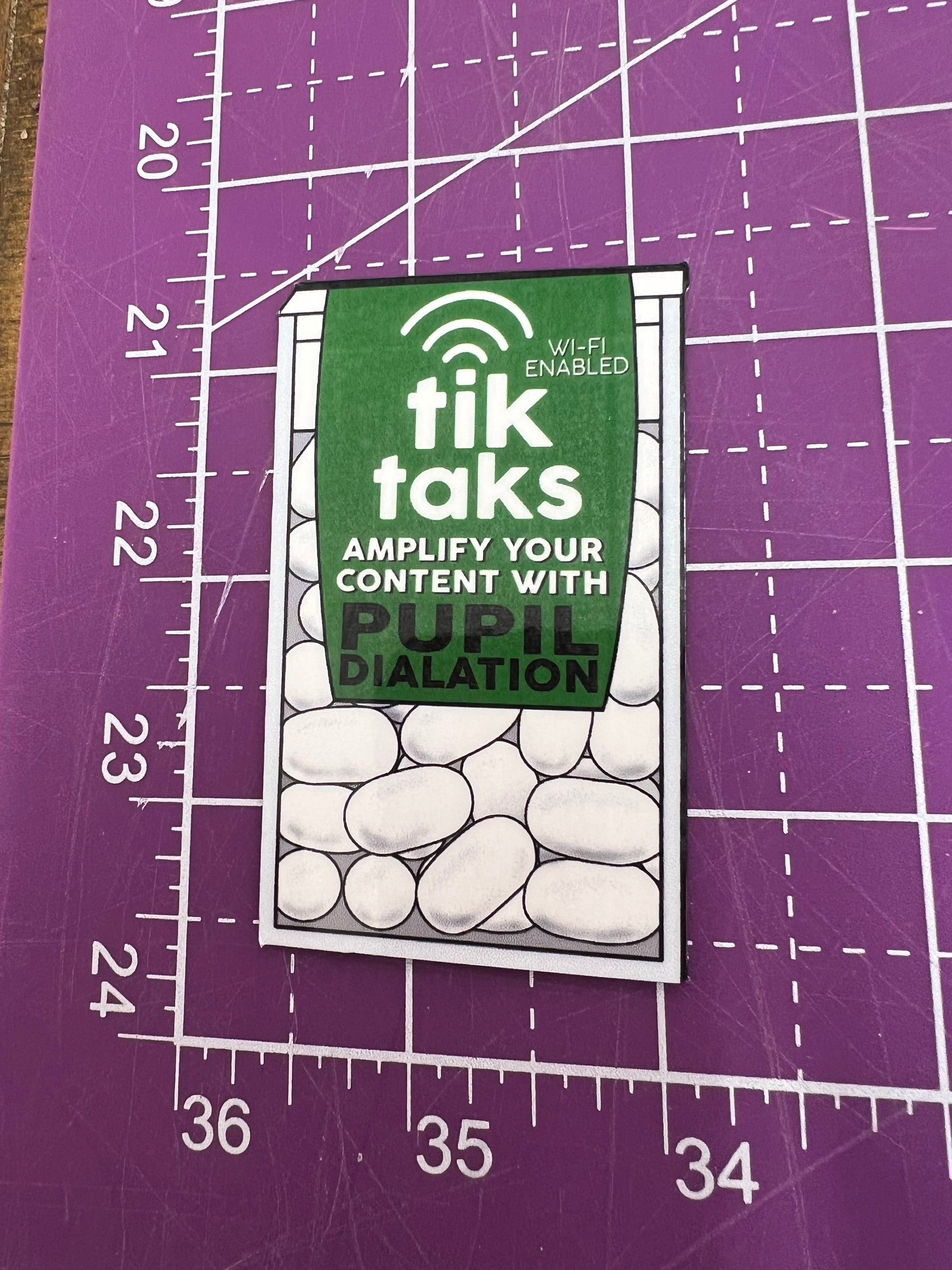 TikTok “Tik Taks” Wi-Fi Enabled Pupil “Dialation” to Amplify your Content Sticker