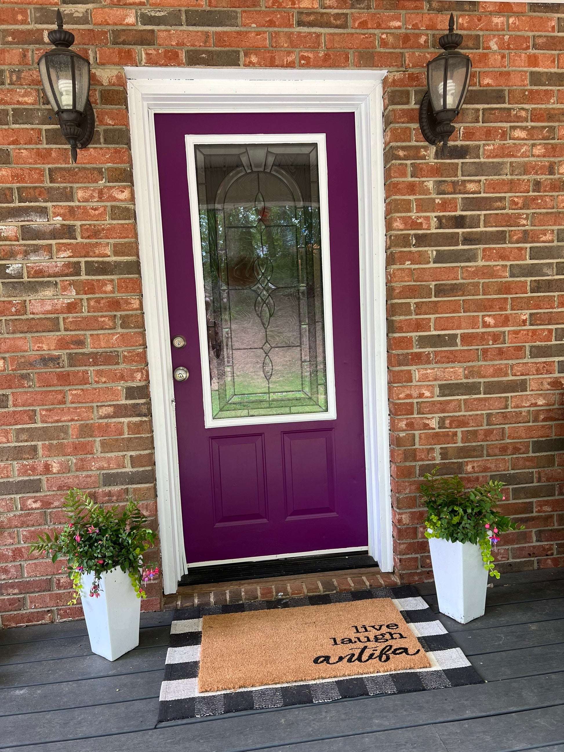 PREORDER - live laugh antifa door mat - please READ description