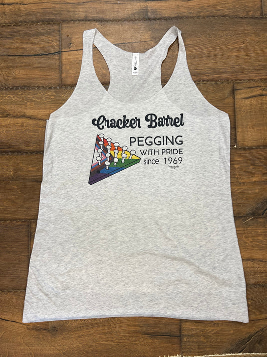 Pegging with Pride Fitted TANK TOP