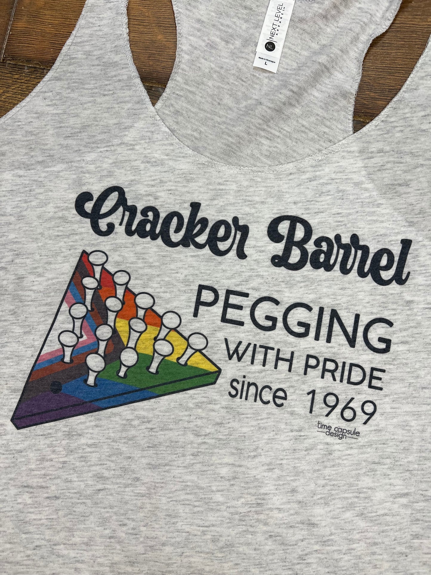 Pegging with Pride Fitted TANK TOP